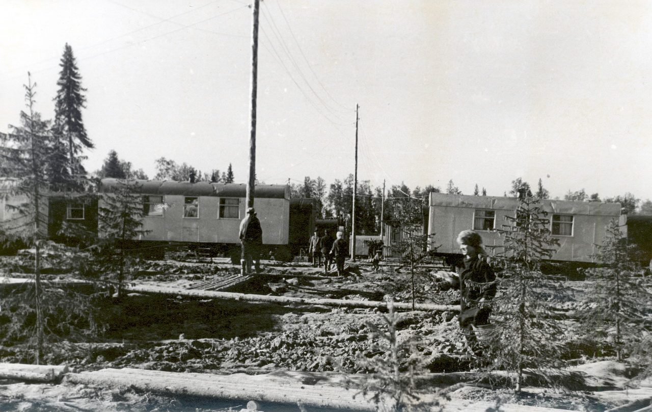 Поселок из вагончиков — 1968 г.