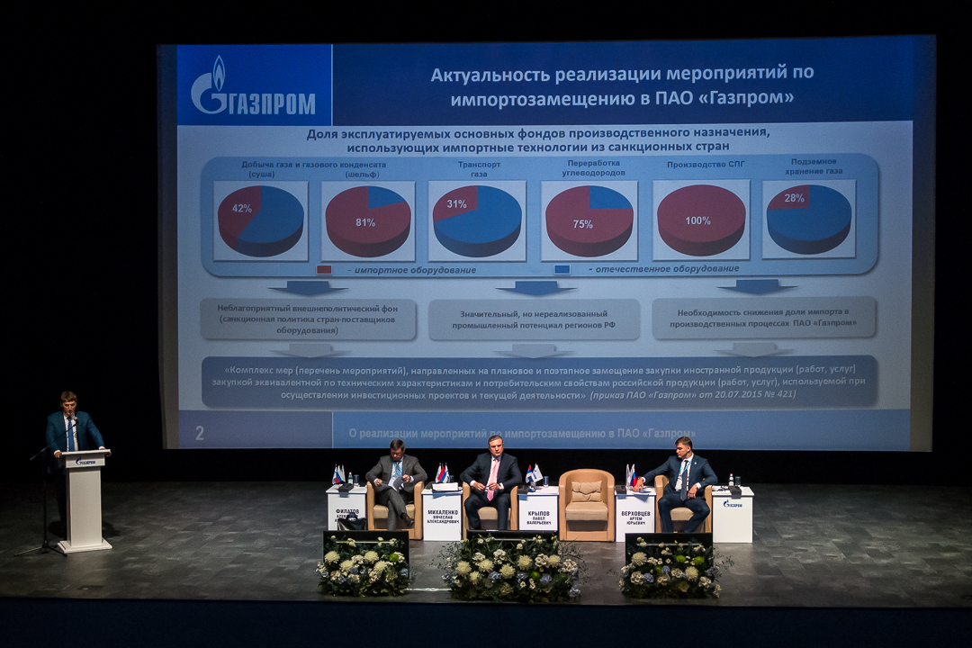 Обсуждение реализации мероприятий по импортозамещению в ПАО «Газпром»