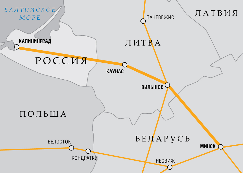 Карта калининграда и беларуси