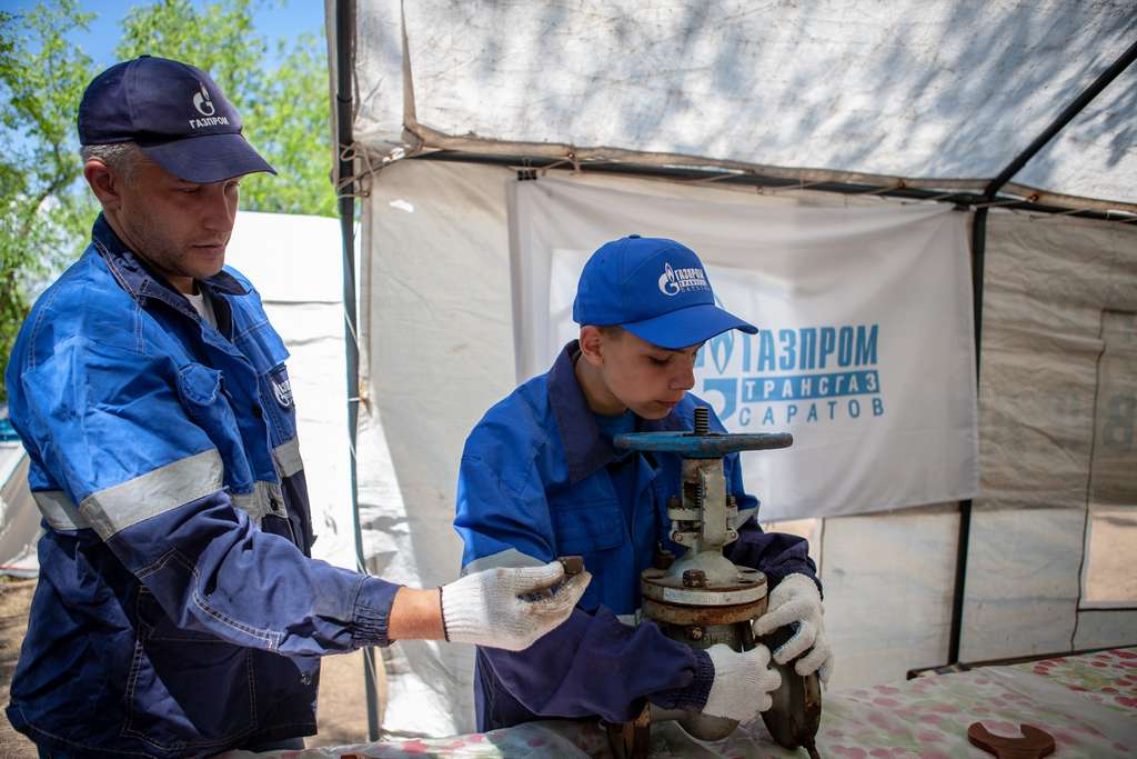 Ребят обучали основам профессии газовика