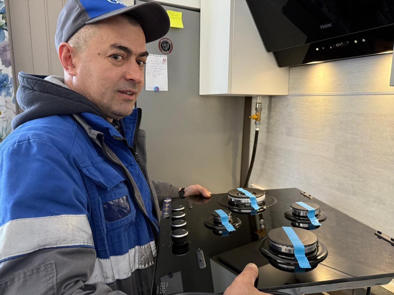 Установка новой газовой варочной панели