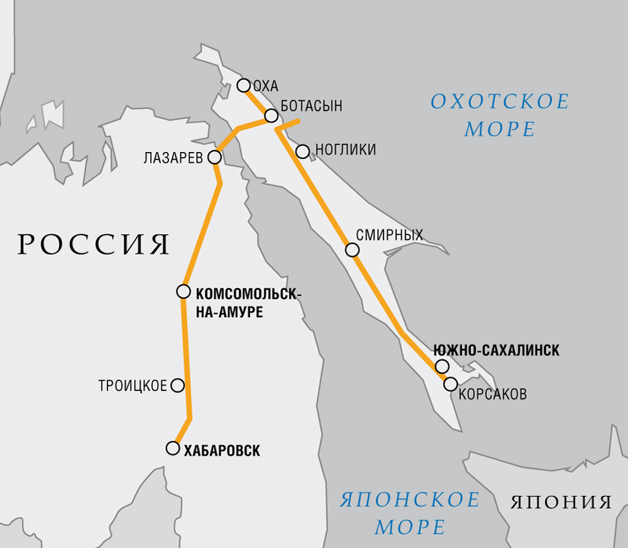 Сахалин ноглики карта