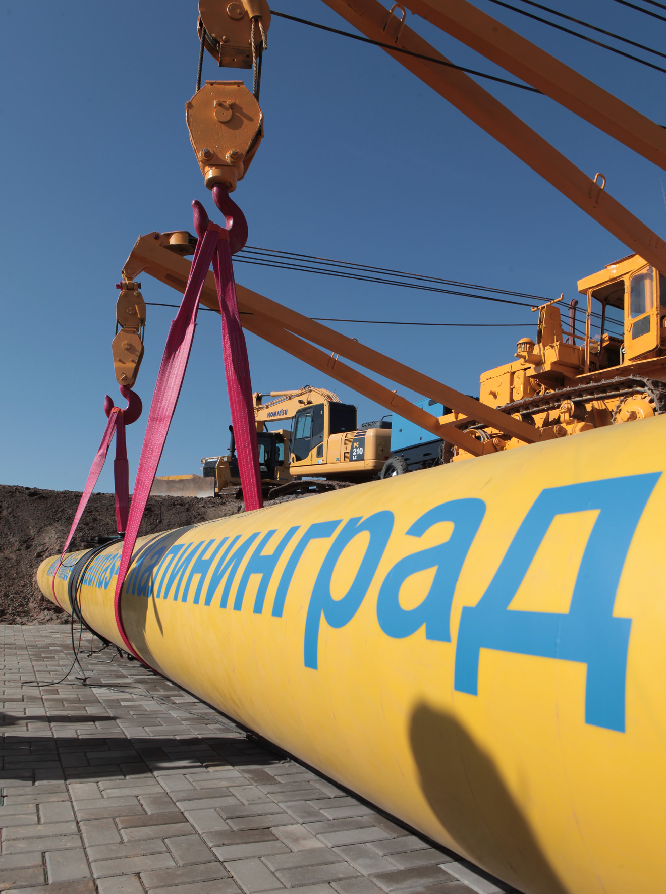 Сварка «красного стыка» газопровода «Минск — Вильнюс — Каунас — Калининград»