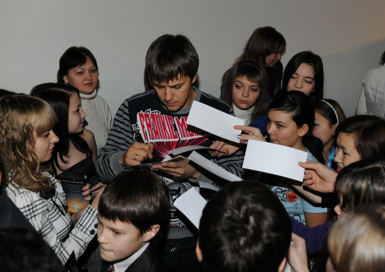 Автограф Ивана Жидкова, Новый Уренгой, 24 декабря 2009 года