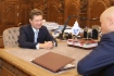 В Санкт-Петербурге состоялась рабочая встреча Алексея Миллера и Главы Администрации Липецкой области Игоря Артамонова