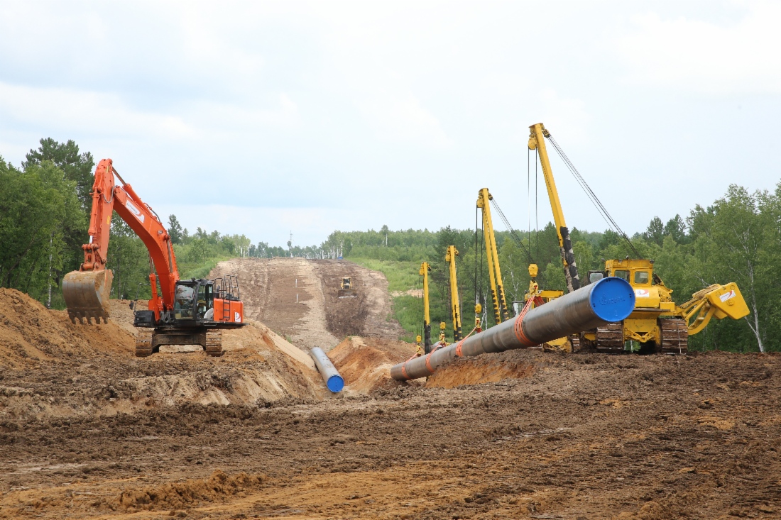 Построено более 1790 км — 83% газопровода «Сила Сибири»