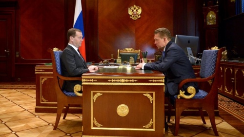 Алексей Миллер сообщил Дмитрию Медведеву, что «Газпром» принял решение не продлевать скидку на газ для Украины с апреля месяца