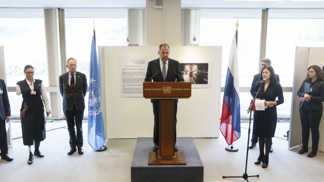 Выступление Министра иностранных дел РФ на церемонии открытия фотовыставки «Когда крылья важнее. Преодолевая стереотипы», Женева