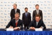Алексей Миллер и Председатель Правления OMV AG Райнер Зеле во время подписания документов о дальнейшем развитии стратегического сотрудничества