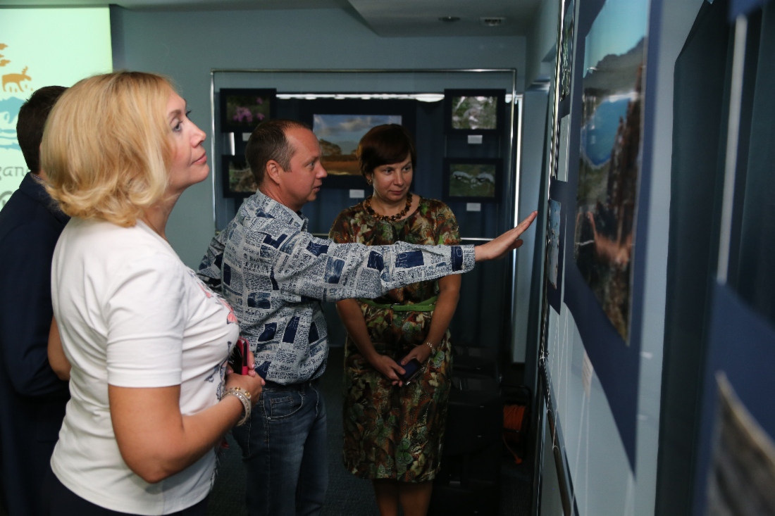Во время открытия выставки