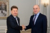 Алексей Миллер и Глава Карачаево-Черкесской Республики Рашид Темрезов