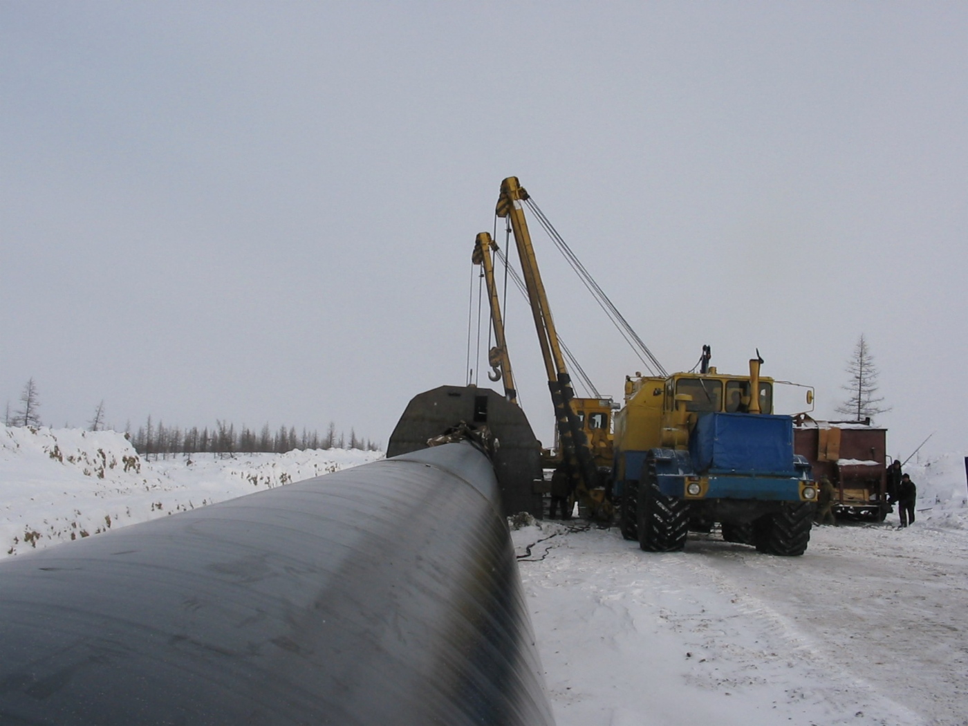 Строительство газопровода на Заполярное месторождение