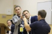 Молодые новаторы во время защиты конкурсных работ
