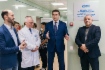 Главный врач Ухтинской городской больницы № 1 Магомедхабиб Рамазанов, генеральный директор ООО «Газпром трансгаз Ухта» Александр Гайворонский, руководитель администрации МОГО «Ухта» Магомед Османов