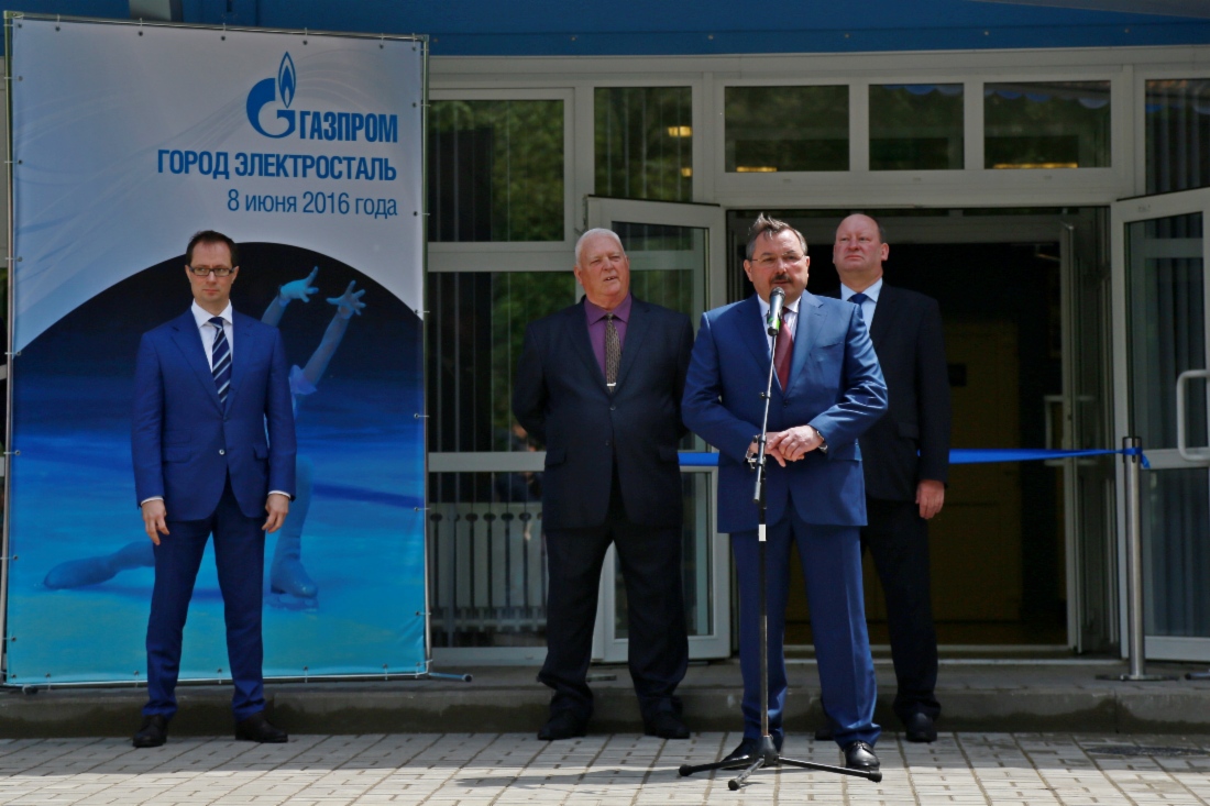 Заместитель генерального директора по ремонту и капитальному строительству ООО «Газпром трансгаз Москва» Марат Ахмадиев во время церемонии открытия