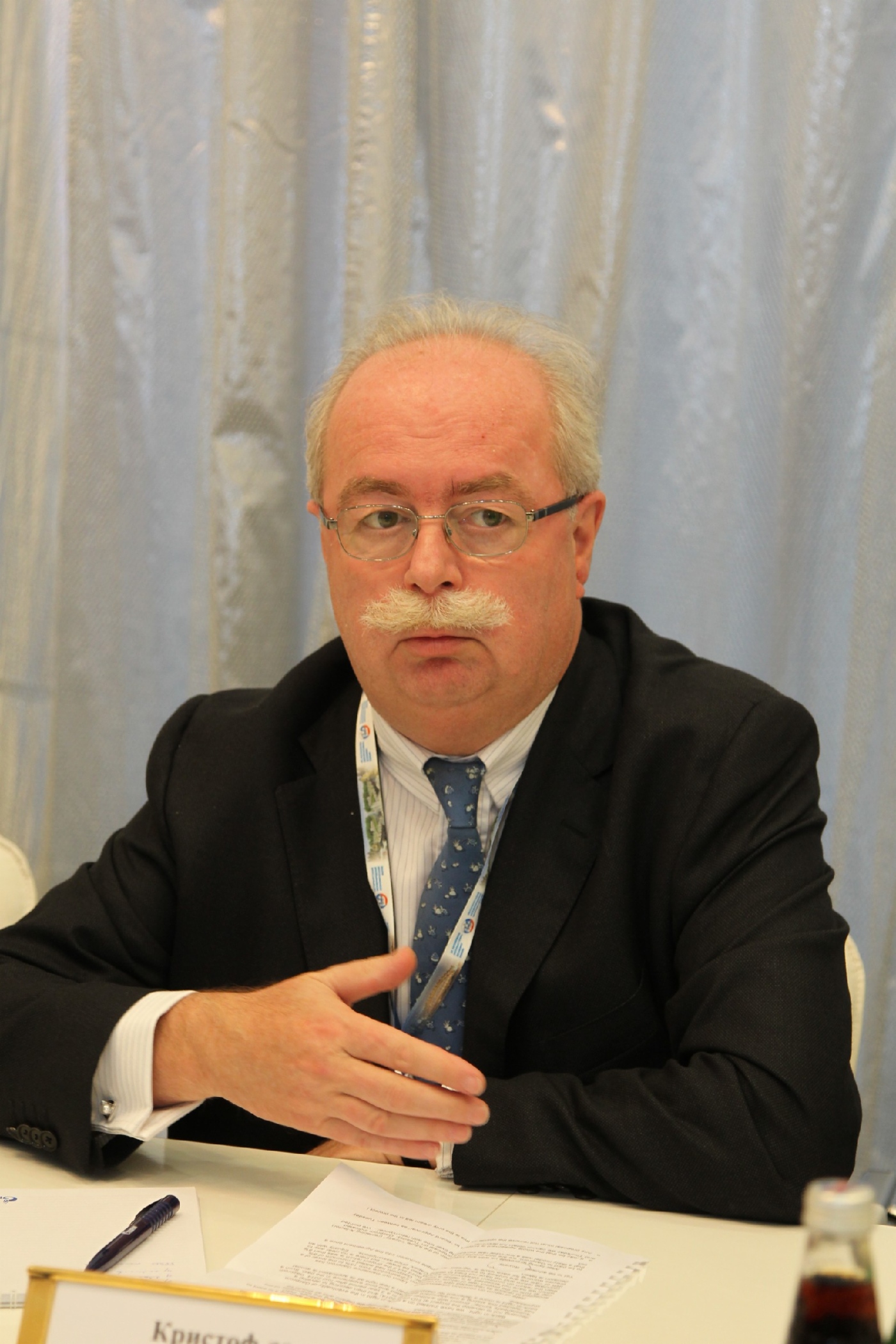 Президент, Председатель Совета директоров Total SA Кристоф де Маржери во время встречи с Алексеем Миллером