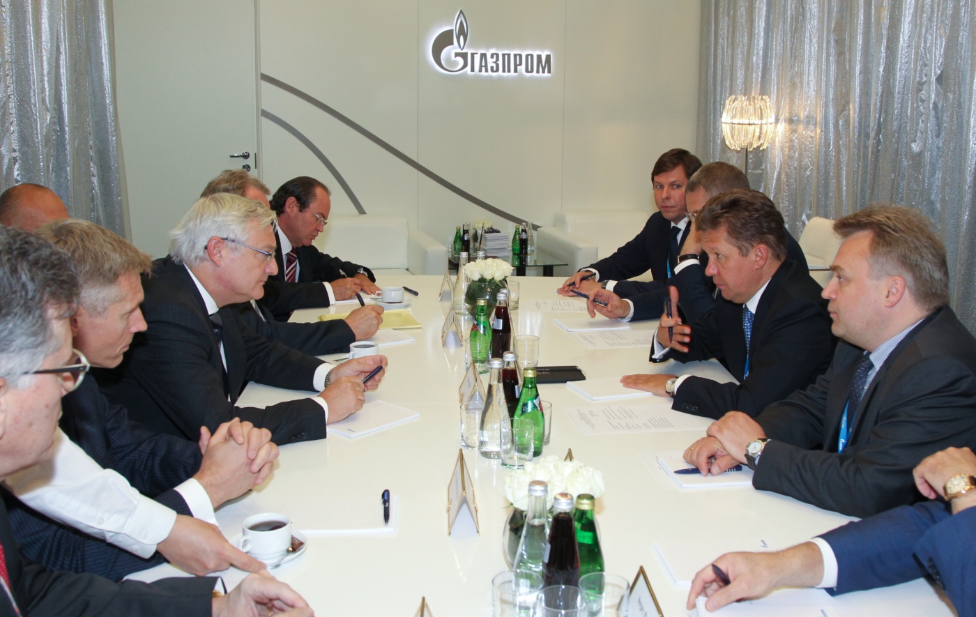 Встреча Алексея Миллера и Главного исполнительного директора Royal Dutch Shell plc Питера Возера