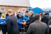 Генеральный директор «Газпром межрегионгаз» Сергей Густов приветствует сотрудников, которые принимали участие в газификации д. Даутово