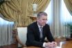 Временно исполняющий обязанности Главы Республики Башкортостан Радий Хабиров во время рабочей встречи с Алексеем Миллером