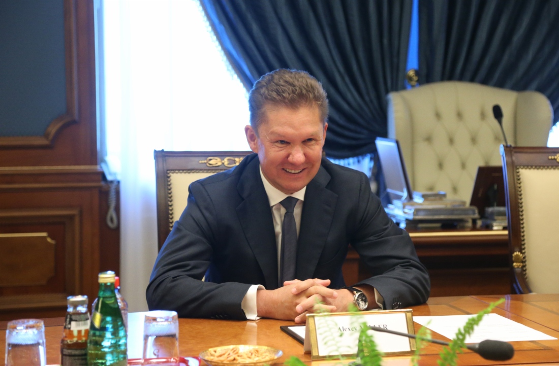 Алексей Миллер во время встречи с Райнером Зеле