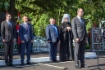 Церемония перезахоронения останков советских воинов на территории мемориального комплекса «Героям-артиллеристам»
