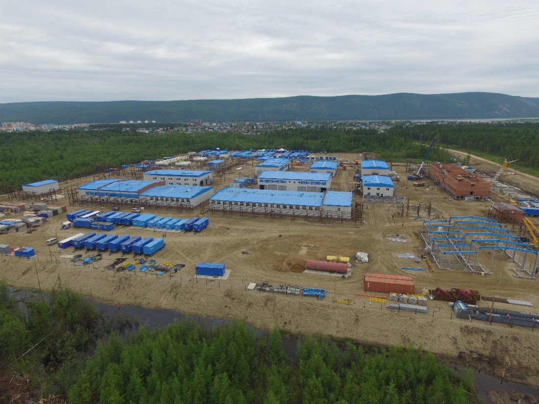 Строится производственная база Ленского ЛПУМГ