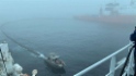 Установка нефтесборного ордера с использованием катера-бонопостановщика