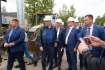 Александр Дрозденко, Виталий Маркелов и Сергей Густов на площадке строительства межпоселкового газопровода