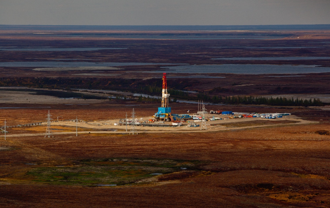 Эксплуатационная нефтяная скважина на Восточно-Мессояхском месторождении