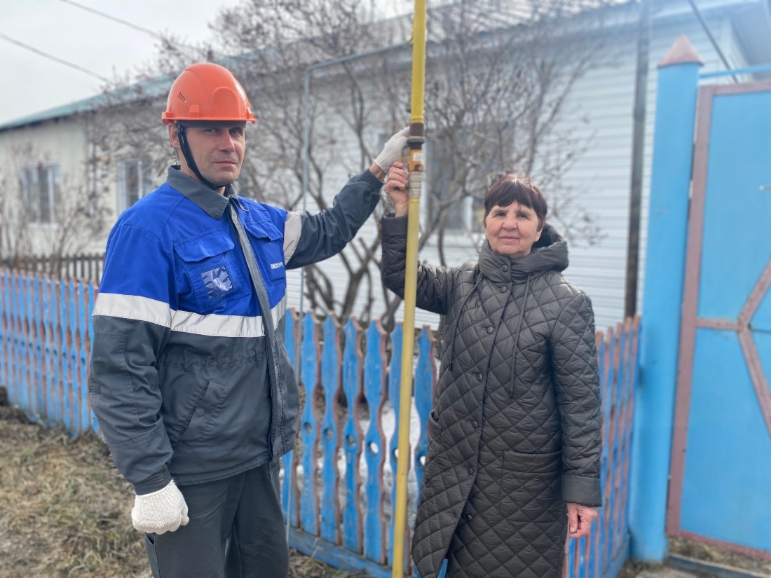 Подключение к природному газу жительницы с. Юрьево