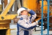 Алексей Миллер во время торжественных мероприятий устанавливает первую сваю в фундамент международного конгрессно-выставочного центра «ЭкспоФорум» в Санкт-Петербурге