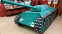 Макет танка Т-34, выполненный воспитанником детского дома Соль-Илецка Эдуардом Хайруллиным
