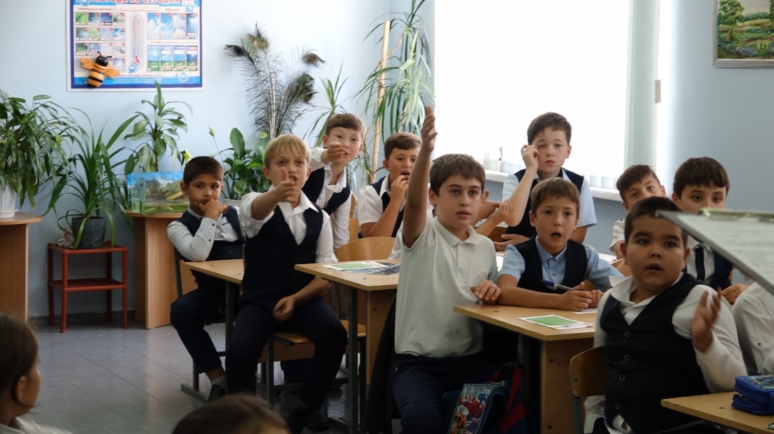 На уроке энергосбережения, село Канглы Ставропольского края