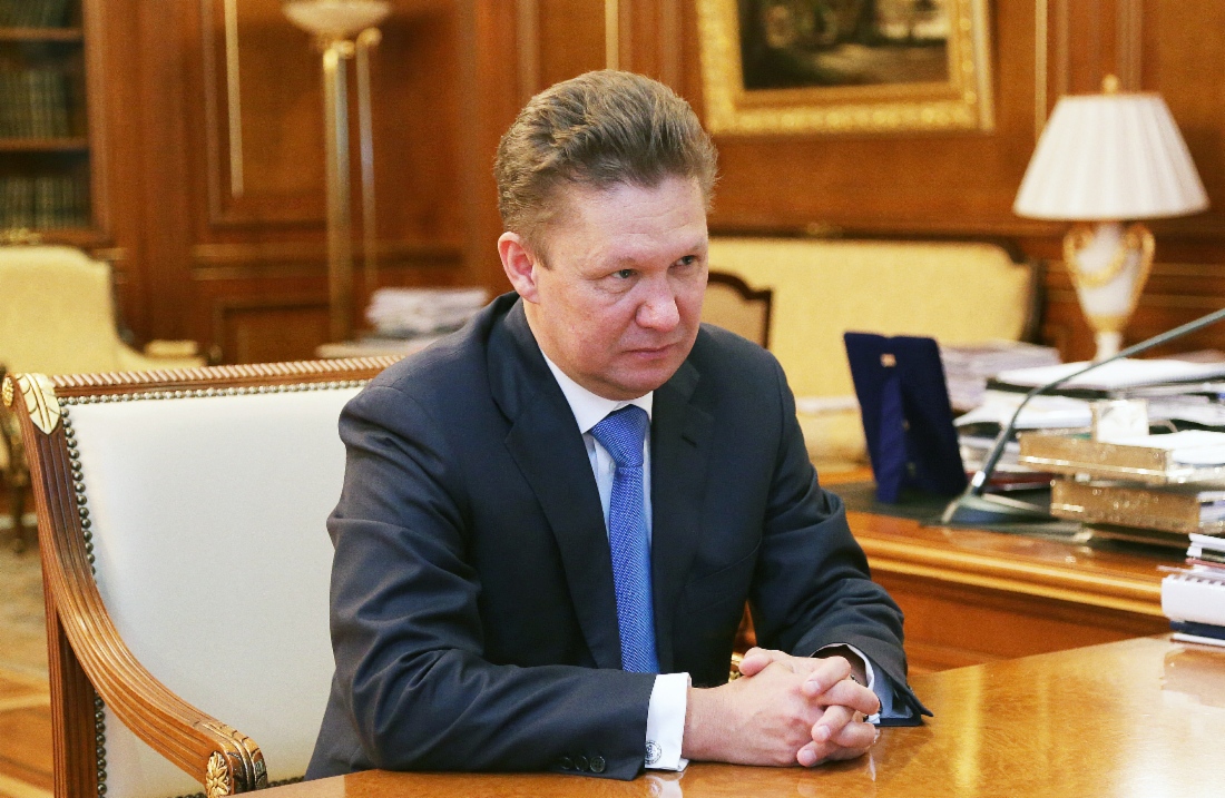 Алексей Миллер во время рабочей встречи с Губернатором — Председателем Правительства Хабаровского края Вячеславом Шпортом