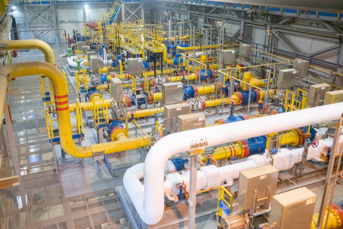 Цех подготовки газа Установки комплексной подготовки газа Киринского газоконденсатного месторождения