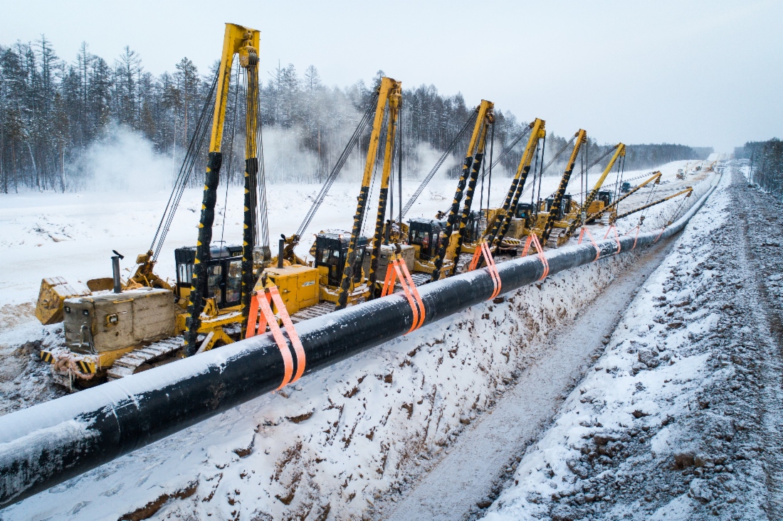 Строительство газопровода «Сила Сибири»