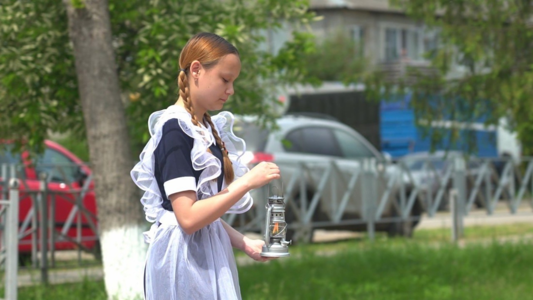 Право доставить лампаду с частицей огня получила ученица местной школы