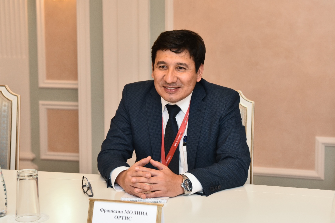 В рамках Петербургского международного экономического форума — 2021 состоялась рабочая встреча Алексея Миллера и Министра углеводородов и энергетики Боливии Франклина Молины Ортиса