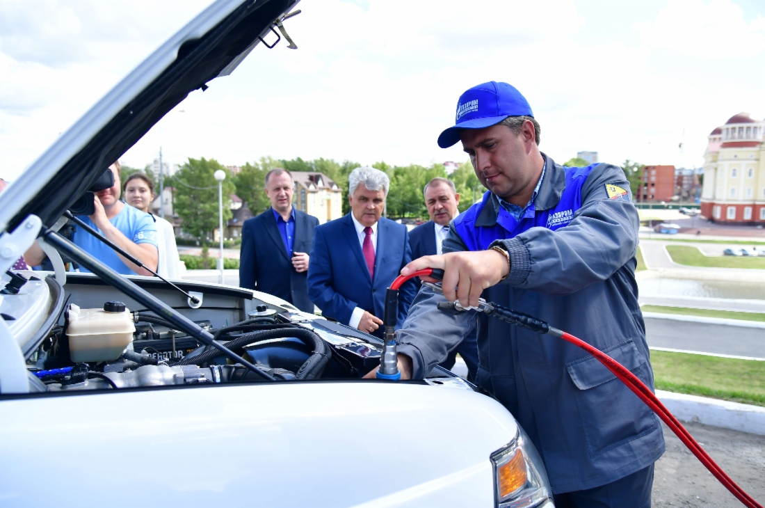 Выставка автомобильной техники, работающей на метане (Саранск)