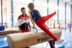 Упражнение на коне под руководством олимпийского чемпиона Давида Белявского