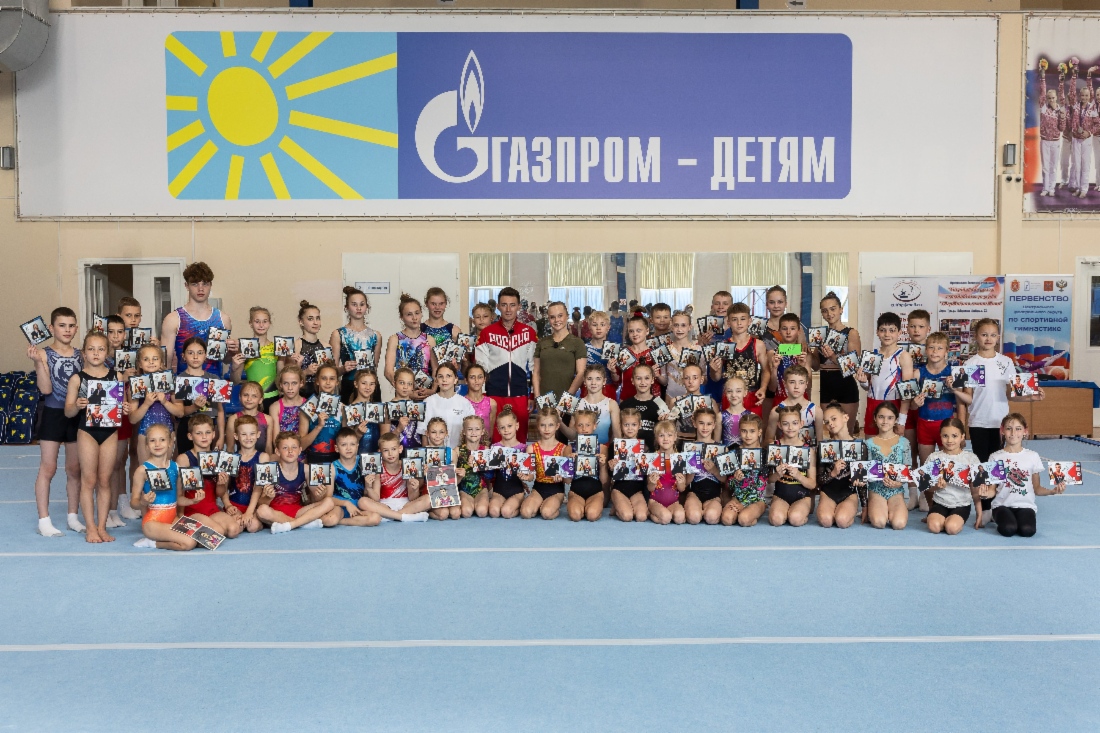 Совместное фото с олимпийскими чемпионами
