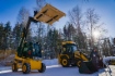 Погрузчик телескопический JCB TLT30G TCR 4×4 и газодизельный экскаватор-погрузчик JCB 3СХ