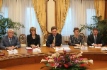 Алексей Миллер (в центре) во время встречи с Председателем Межрегиональной профсоюзной организации ОАО «Газпром» Владимиром Ковальчуком