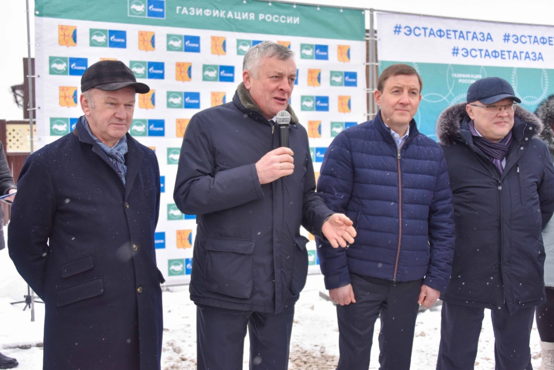 Владимир Марков, Сергей Густов, Андрей Турчак и Александр Соколов на мероприятии


