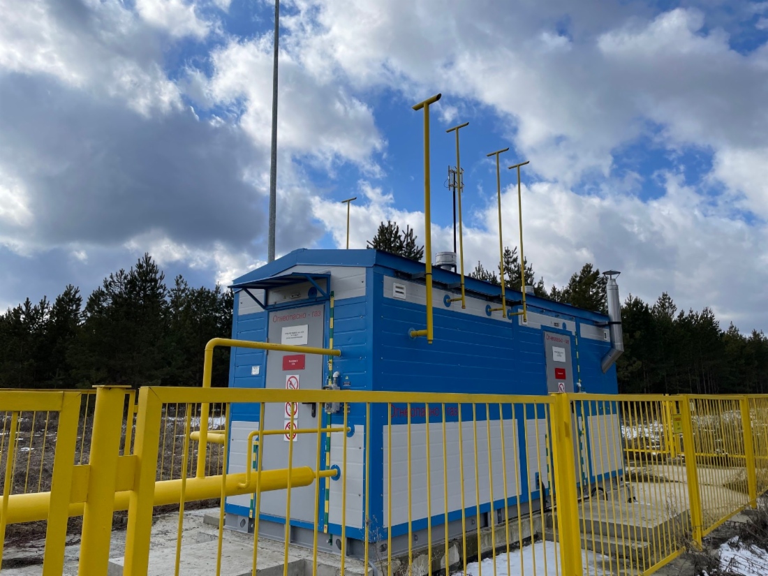 Головной пункт редуцирования газа на межпоселковом газопроводе в Карсунском районе Ульяновской области