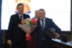 На торжественном вручении наград победителям: министр социального развития и труда Астраханской области Олег Петелин и заместитель генерального директора ООО «Газпром добыча Астрахань» по общим вопросам Игорь Баранов
