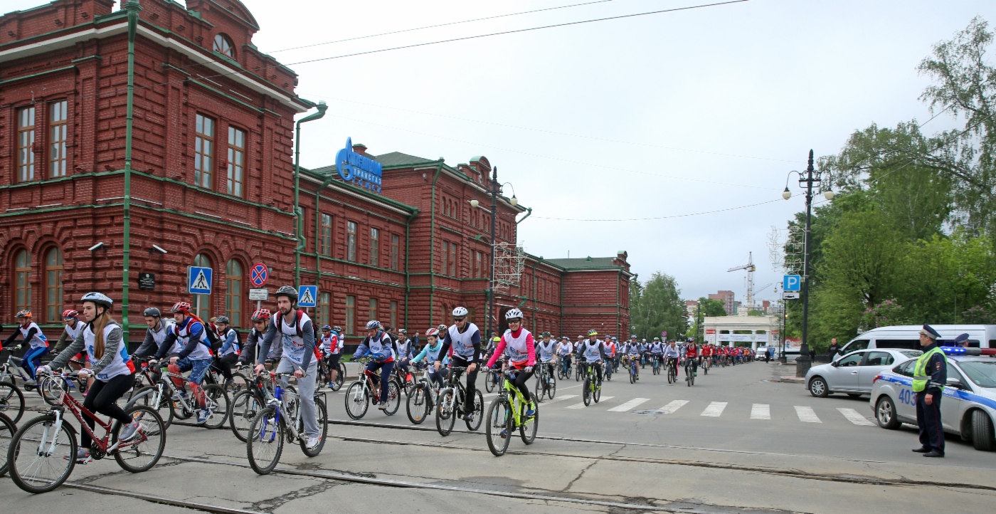 Старт велопробега в Томске