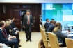 В «Газпроме» Алексей Миллер (в центре) и члены Правления встретились с представителями клуба настольного тенниса «Факел — Газпром» (г. Оренбург)