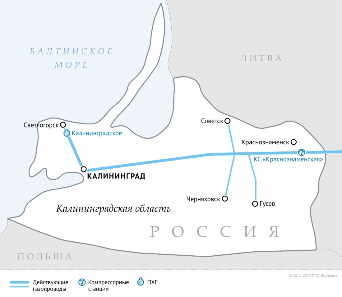 Новые мощности на Калининградском ПХГ будут введены в эксплуатацию до конца года