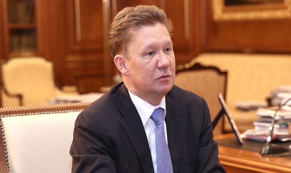 Алексей Миллер во время втречи с Губернатором Сахалинской области Александром Хорошавиным